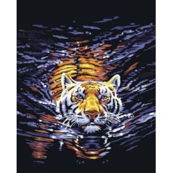 G158 tier-design tiger bild handmaded leinwand Öl malen junge marke