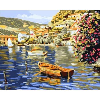 wholesales landscape abstract canvas diy oil painting by numbers art beginner set