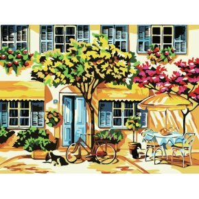 großhandel malen mit Zahlen Gartenlandschaft leinwand gemälde von nummer yiwu großhandel jia cai tian yian