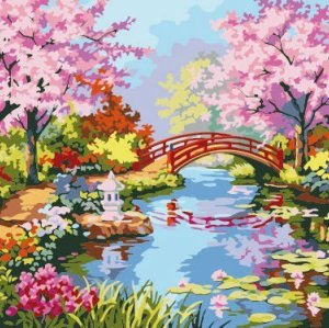 canvas painting by numbers flower picture oil painting factory hot selling painting