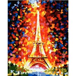 Großhandel diy malen nach zahlen Ölgemälde für anfänger- Leinwand Ölgemälde set-diy kunst gesetzt paris bild