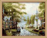 paintboy diy oil paint by numbers landscape oil painting