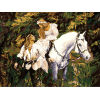 horse painting ,painting by number animal picture- environmental acrylic paint - REACH