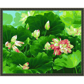 Diy malen nach zahlen- Blume acrylfarbe- Lack Junge 40*50cm- Ölfarbe kunst kit