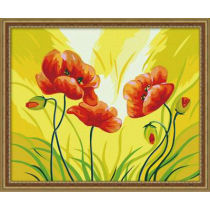 ew flower design Art Supplies - Canvas, Acrylic Paint,oil painting beginner kit