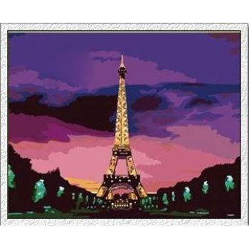 Paris design diy painting with numbers - EN71-3 - ASTMD-4236 acrylic paint - paint boy 40*50cm