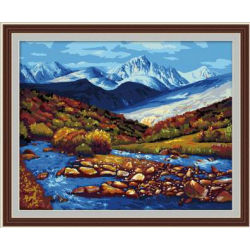 Malen nach zahlen- Umwelt acrylfarbe- Erreichen 40*50cm- neue landschaft Ölgemälde