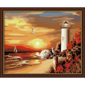 Malen nach zahlen- en71-3- astmd- 4236- Landschaft acrylfarbe- Lack Junge 40*50cm
