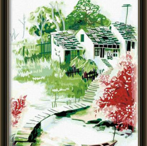 oil painting beginner kit paint boy 40*50cm G112 fish design painting by numbers