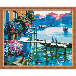 Abstrakte landschaft paintboy malen mit zahlen- Umwelt acrylfarbe- Erreichen 40*50cm g117