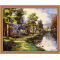 abstract scenery oil painting by numbers yiwu factory new landscape picture painting