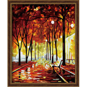 Diy oil pictures by numbers-oil painting beginner kit-canvas oil painting set-diy art set-tree photo