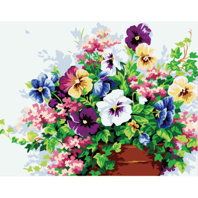 Pintura con números - foto de la flor de acrílico pintura - pintura 40 * 50 cm G143