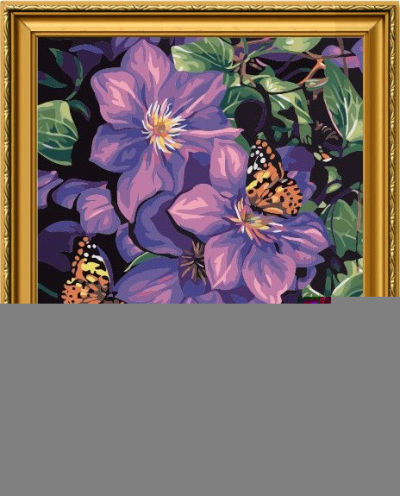 paint sets for painting - EN71-3 - acrylic paint - paint boy 40*50cm flower design G144