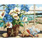 flower diy paint by numbers - EN71-3 - ASTMD-4236 seascape acrylic paint - paint boy 40*50cm