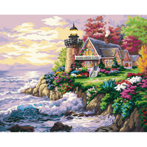 Paisaje diy juegos de pintura, Pintura por números - EN71-2 3 - fábrica de yiwu