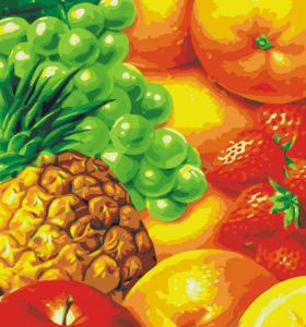 Frutas pintura al óleo números 40 * 50 cm