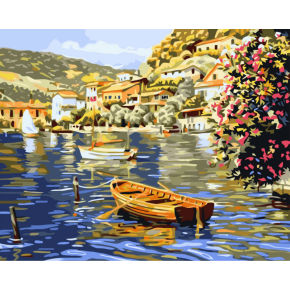 Ölgemälde für anfänger- Leinwand Ölgemälde set-diy kunst set-g181 seelandschaft Ölgemälde