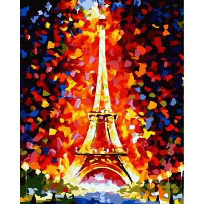 abstract paris paint by numbers - EN71-3 - ASTMD-4236 acrylic paint - paint boy 40*50cm