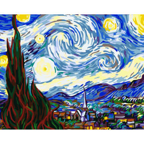 Malerei paintboy mit zahlen- umwelt erreichen- 40*50cm acrylfarbe
