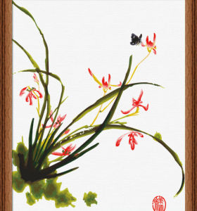 paintboy painting with numbers - environmental acrylic paint - flower painting