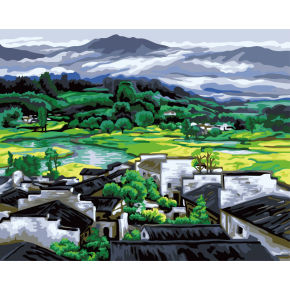 Pintura por números - EN71-3 - ASTMD-4236 de acrílico pintura - vilage pintura al óleo hermosa