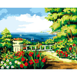 Malen mit zahlen- landschaft leinwand gemälde G250- Lack Junge 40*50cm
