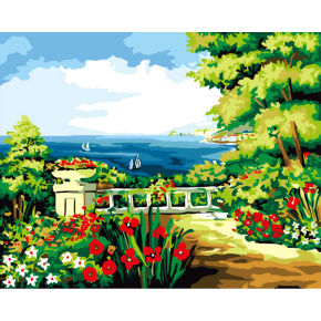 Malen mit zahlen- landschaft leinwand gemälde G250- Lack Junge 40*50cm