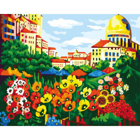 Paintboy malen mit zahlen- Umwelt acrylfarbe- blumen-design leinwand Ölgemälde g257