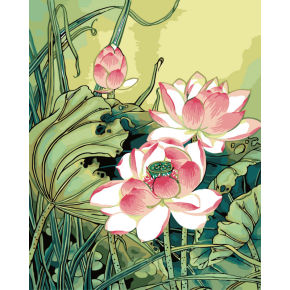 Nueva imagen de la flor pintura por números - del medio ambiente de acrílico pintura - llegar a 40 * 50 cm