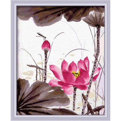flower oil painting by numbers - environmental acrylic paint - G263