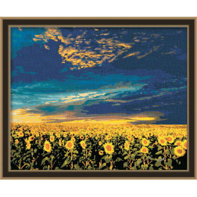 Diy digitale Ölgemälde- en71-3- astmd- 4236 acrylfarbe- Sonnenblume Ölgemälde