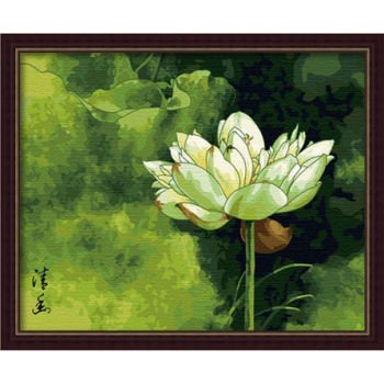 Canvas, Acrylic Paint,oil painting beginner kit-new flower canvas oil painting