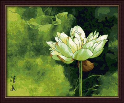 Canvas, Acrylic Paint,oil painting beginner kit-new flower canvas oil painting