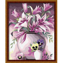 paintboy painting with numbers - environmental acrylic paint - flower picture oil painting G073