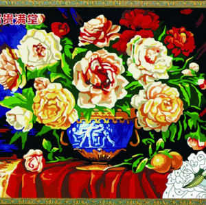 diy oil painting by numbers - flower design photo acrylic paint - paint boy 40*50cm G074