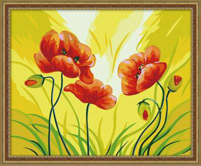 diy flower oil painting by numbers - EN71-3 - ASTMD-4236 acrylic paint - paint boy 40*50cm