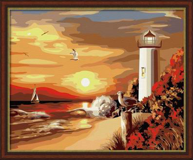 diy paint by numbers - EN71-3 - ASTMD-4236 acrylic paint - paint boy 40*50cm G089