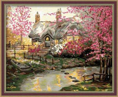 Diy oil pictures by numbers-oil painting beginner kit-canvas oil painting set-diy art set G100