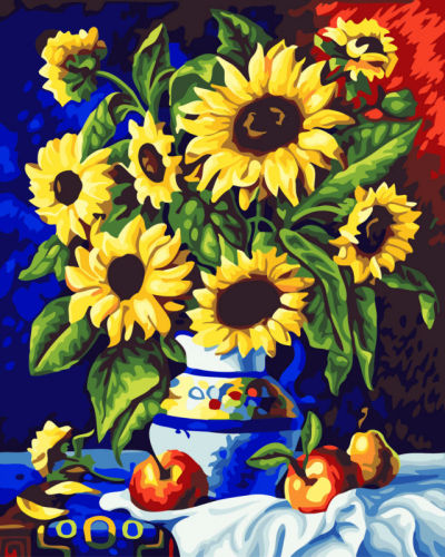 sunflower paint with numbers G146