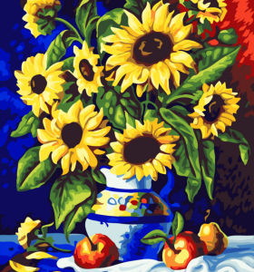 sunflower paint with numbers G146