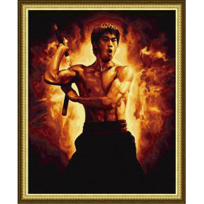 Malen nach zahlen- en71-3- astmd- 4236 acrylfarbe- chinesisch kongfu malen Junge 40*50cm