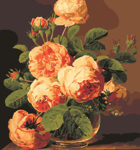 Pintura con números - EN71-3 - ASTMD-4236 de acrílico pintura - imagen de la flor G166