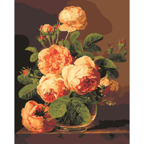 Farbe mit Zahlen- en71-3- astmd- 4236 acrylfarbe- blume bild g166