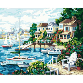Seascape malerei mit Zahlen- Umwelt acrylfarbe- Erreichen 40*50cm