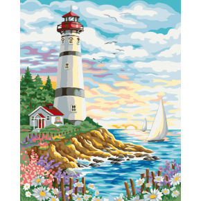 Landschaft diy malen mit zahlen- en71-3- astmd- 4236 acrylfarbe- Lack Junge 40*50cm