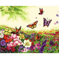 Paintboy- malen nach zahlen, Ölgemälde blume bild g183