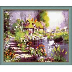 Paintboy - pintura con números - paisaje abstracto pintura al óleo imagen de la flor pintura