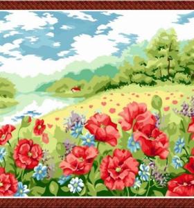 Paintboy - diy oil painting by numbers-flower oil painting by numbers-oil abstract flowers painting
