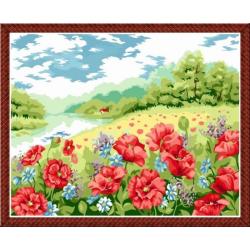 Paintboy- DIY Öl malen nach zahlen- Ölgemälde von Zahlen- Öl abstrakte blumen malerei